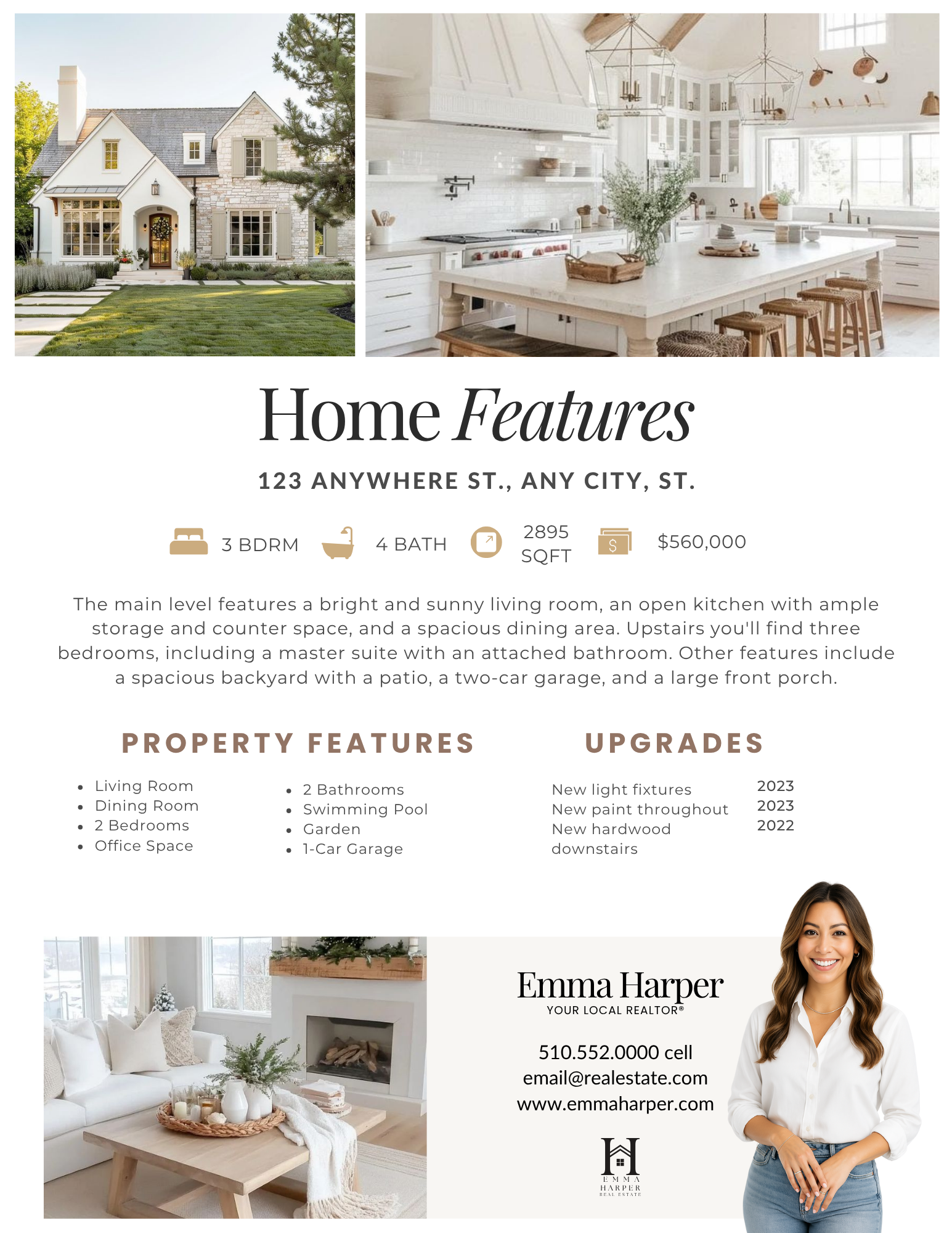 Real Estate Home Feature Sheet